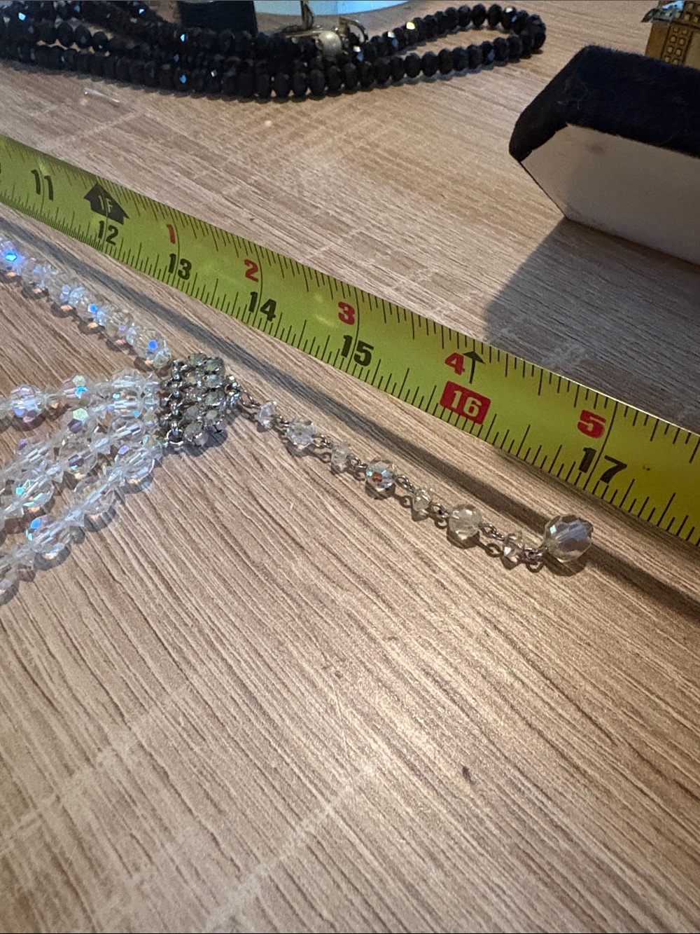 Vintage Continental aurora borealis Crystal necklace - Picture 8 of 8